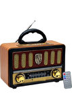 GHTC-3080 Bluetooth USB SD FM Radyo Kumandalı Nostaljik Radyo Müzik Kutusu