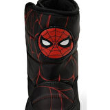 Spıderman Leroy Siyah Cırtlı Kürklü Erkek Çocuk Kar Botu