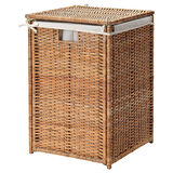 Rattan Çamaşır Sepeti 80 Litre MeridyenDukkan Naturel Kirli Çamaşır Sepeti
