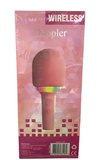Doppler Rainbow Pembe Karaoke Mikrofonu Ledli Ses Değiştirme Özellikli Işıklı Yeni