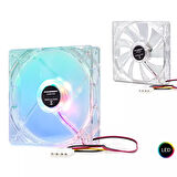 HADRON HDX-1502 Kasa Fanı Ledli 12x12x2.5cm