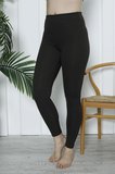 Kadın Yüksek Bel Toparlayıcı Tayt Kaşkorse Fitilli Polyester Haki