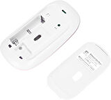 Redline Space M10 10.1" Uyumlu Kablosuz Bluetooth Pilli Optik Mouse - Pembe