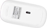 Apple iPad Air 13" (2024) Uyumlu Kablosuz Bluetooth Pilli Optik Mouse - Pembe