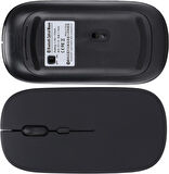 Huawei Matepad Pro 13.2" Uyumlu Kablosuz Bluetooth Pilli Optik Mouse - Siyah