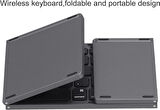 Hometech Alfa 10BT 10.4" Uyumlu Kablosuz Bluetooth TouchPad'li Şarj Edilebilir Katlanabilir Klavye