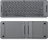 Quadro Soft Touch 102 10.1" Uyumlu Kablosuz Bluetooth Şarj Edilebilir Katlanabilir Taşınabilir Klavye