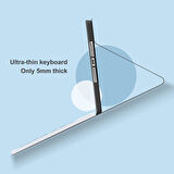 iXtech IX-1013 10.1" Uyumlu Kablosuz Bluetooth Şarj Edilebilir Klavye Mouse Seti - Mavi