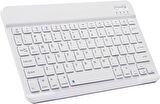 Wenn X Tab 10" Uyumlu Kablosuz Bluetooth Şarj Edilebilir Klavye - Beyaz