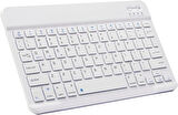 TCL Tab 10 FHD 10.1" Uyumlu Kablosuz Bluetooth Şarj Edilebilir Klavye - Beyaz