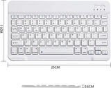 Casper Via S20 10.1" Uyumlu Kablosuz Bluetooth Şarj Edilebilir Klavye - Beyaz