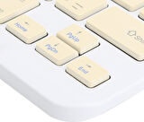 TCL TAB 10 Gen 2 10.4" Uyumlu Kablosuz Bluetooth Şarj Edilebilir Klavye - Sarı