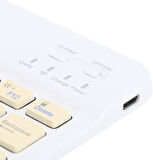 Apple iPad Air 13" (2024) Uyumlu Kablosuz Bluetooth Şarj Edilebilir Klavye - Sarı