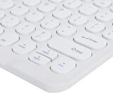 Vorcom S8 Pro 8" Uyumlu Kablosuz Bluetooth Pilli Türkçe Q Klavye - Beyaz