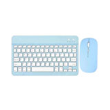 TCL Tab 7L 9309X2 7" Uyumlu Kablosuz Bluetooth Şarjlı Türkçe Q Klavye Mouse Seti - Mavi