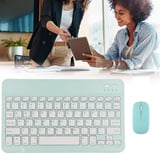 Lenovo Tab P12 ZACL0030TR 12.7" Uyumlu Kablosuz Bluetooth Şarjlı Türkçe Q Klavye Mouse Seti - Yeşil