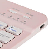 Philips M10 10.1" Uyumlu Kablosuz Bluetooth Şarj Edlebilir Türkçe Q Klavye - Pembe