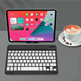 Apple iPad Mini 6 2021 6. Nesil 8.3" Uyumlu Kablosuz Bluetooth Şarj Edlebilir Türkçe Q Klavye - Siyah