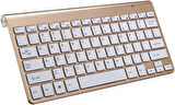 Hometech Premium Tab 10 10.1" Uyumlu Kablosuz Wireless Pilli Türkçe Q Klavye - Altın