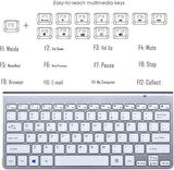 Reeder A8i Q2 8" Uyumlu Kablosuz Wireless Pilli Türkçe Q Klavye - Gümüş