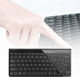 Sprange M50 10.4" Uyumlu Kablosuz Wireless Pilli Türkçe Q Klavye - Siyah