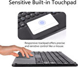 iXtech IX 701 7" Uyumlu Kablosuz Bluetooth Şarjlı TouchPad'li Türkçe Q Klavye - Siyah