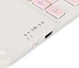 Lenovo Tab M10 Plus ZA5T0312TR 10.3" Uyumlu Kablosuz Bluetooth Dahili Bataryalı Şarjlı TouchPad'li Türkçe Q Klavye - Pembe
