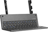 Vorcom Avalon Pro 10.36" Uyumlu Kablosuz Bluetooth Şarjlı Kendinden Standlı Katlanır Klavye