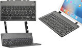 Hometech Alfa 10LM 10.1" Uyumlu Kablosuz Bluetooth Şarjlı Kendinden Standlı Katlanır Klavye