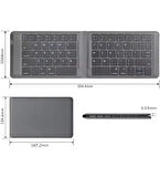 Piranha 8032 8" Uyumlu Kablosuz Bluetooth Şarjlı Katlanır Klavye