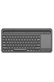 Apple iPad Pro 6. Nesil 12.9" Uyumlu Kablosuz Bluetooth Şarjlı Büyük Boy Standlı TouchPad'li Klavye