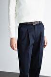 DeFacto 	Carrot Fit Kemerli Klasik Pantolon Yüksek Bel Dar Paça Piliseli Basic Düz Kısa Paça D4282AX24AUNV253