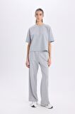 DeFacto Relax Fit Bisiklet Yaka Basic Kısa Kollu Tişört C7630AX24AUGR453
