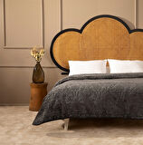 APRİCİTAS ELEGANT EMBOSS ÇİFT KİŞİLİK BATTANİYE ANTRASİT