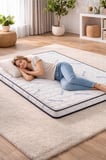 Sünger Şilte 140x200 Yer Yatağı Nano 9 +-1cm Cm Ped Yatak Şiltesi Pedi Topper Mattress