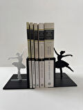 Balerin Kitap Tutucu Zarif Dekoratif Kitaplık Aksesuarı Kitap Dekoru
