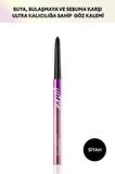 Pürüzsüz Çizim Sağlayan İnce Tasarımlı , Suya Dayanıklı Göz Kalemi Thin Pencil Liner (Dark Black)