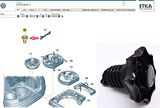 Volkswagen, Seat, Skoda, Audi Yedek Lastik Stepne Sabitleme Cıvatası