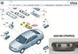 Passat B7 (2011 -- 2015) Makyaj Lambası (Açık Bej) 1K0947109