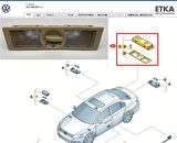 Jetta (2011 >2018) Arka Tavan Lambası (Bej) 6Q0947291A / 6Q0947291