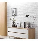Kendinden Yapışkanlı Dekoratif Pratik 3D Foam Wallpaper Duvar Kağıdı Paneli