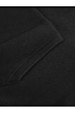 Kurdele Baskılı İçi Polarlı Kapüşonlu Sweatshirt