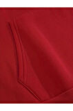 Çiçekler Baskılı İçi Polarlı Kapüşonlu Sweatshirt