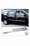 Renault Kangoo Krom Cam Çıtası 4 Prç. 2008 Üzeri P. Çelik
