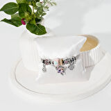 Biem Pandora Model Gümüş Renk Bileklik Pembe