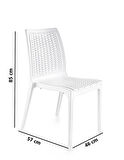 Omnipazar SY-2523 Rattan Bahçe Sandalye 4'lü Set