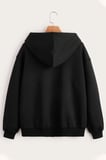 Fermuar Kapüşonlu Sweatshirt