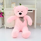 90 cm Rengarenk Papyonlu Peluş Ayıcık - % 100 YERLİ