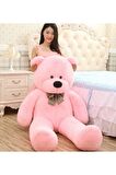 90 cm Rengarenk Papyonlu Peluş Ayıcık - % 100 YERLİ