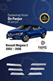 Renault Megane 2 Krom Ön Panjur 6 Prç. 2002-2006 Arası P. Çelik